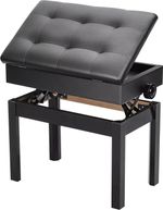 Piano stool height adjustable piano wooden stool keyboard stool cushion seat