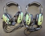 David Clarke H10-30 Aviation Head Sets. 1 Pair (2off)