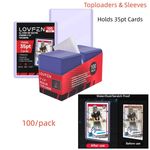 25/200/500/1000CT 3"x4" Toploaders & Penny Sleeves For 35pt Trading Sports Cards