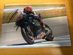 FABIO QUARTARARO HAND SIGNED 12X8 2025 MONSTER YAMAHA MOTOGP 2021 WORLD CHAMPION
