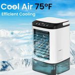 Portable Air Cooler Fan Humidifier 900ML Water Tank USB 3 Speed Air Conditioner