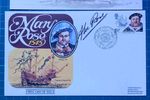 MARY ROSE TRUST HENRY VIII SINGLE STAMP FDC SIGNED ALEC ROSE