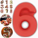 Large Silicone Number Cake Tin Mould Birthday Anniversary 0 1 2 3 4 5 6 7 8 9