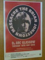 THE BRIAN JONESTOWN MASSACRE Concert poster - Glasgow 2010 tour Gig memorabilia.