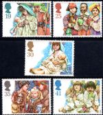1994 Christmas Complete Set SG1843 - SG1847  Unmounted Mint MNH