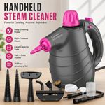 1050W Handheld Steam Cleaner Portable Steamer 10 Accessories Car Upholstery