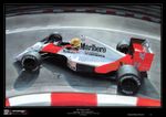 Ayrton Senna McLaren Monaco 1990 Ltd. Ed. Art Print from an original painting