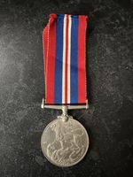 War Medal 1939-1945 - Original British WW2 Campaign Medal With Ribbon 