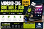Android-x86 USB Bootable USB 16GB Live Android OS PC Installer UK Bootable