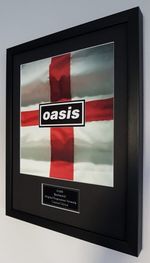 Oasis Framed Knebworth Programme Cover-Liam Gallagher- Definitely Maybe 