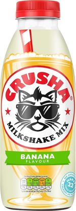 Crusha Milkshake Mix Banana Flavour 1L Suitable for vegetarians