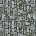 Dolls House Miniature Worn Polished Cobbles Pattern Cladding