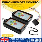Wireless Winch Remote Control Kit 12V Receiver 150ft Twin Switch Handset Easy UK