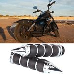 For Keeway Superlight 125 2006-2023 Motorcycle Chrome 7/8" Handlebar Hand Grips
