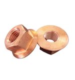 High Purity Copper Hex Flange Nuts Non-Serrated Lock Nuts M6/M8/M10/M12/M14/M16