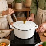 Heart Enamel Dutch Oven, for Baking - for Everyday Meals