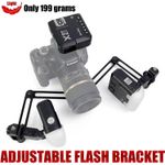 Adjustable Twin Flash Bracket for Macro Dental Photography SLR DSLR Cameras
