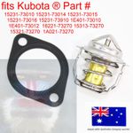 for Kubota Thermostat & Gasket 1E401-73012 L2850DT L2850DT-GST L285P L2950DT-WET