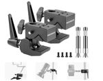Neewer 2 Pack Super Clamp with 5/8" Stud, Spring Lock, 2.4" Jaw Grip Black 