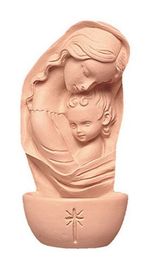 CATHOLIC CHRISTIAN HOLY WATER FONT MADONNA AND BABY JESUS VIRGIN MARY OUR LADY