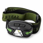 Saber Sensorbeam Head Torch Fishing USB Rechargeable Headlight Headlamp Camping
