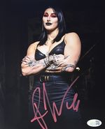 JSA  Witnessed Autographed Rhea Ripley 8x10 Promo Hand Signed Pro Wrestling