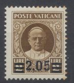 Vatican City Stamps: 1934 Pope Pius XI 2l.05 on 2l brown. Mint SG37  CV £400
