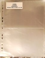 10 PACK COSMIC  COLLECTORS SLEEVES - 2 POCKET  HORZ. BANKNOTE TRADE CARDS PAGES