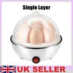 Egg Boiler Cooker Poacher Steamer Electric Fast Boiled Eggs White UK Plug