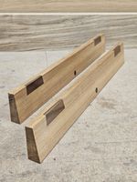 400mm 15¾" Long Ash And Walnut trapezoid Winding Sticks