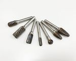 Tungsten Carbide Burr Set 7pc 10mm Heads 6mm Shank Rotary Burr Files Heavy Duty