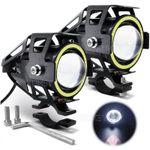 2pcs LED Motorcycle Motorbike Headlight Fog Spot Lights ATV SUV Driving Lamp 10W