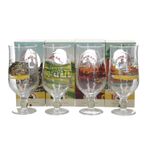 4 x Ltd Edition Birra Moretti 1 Pint glasses. Pub. Party. Collectables