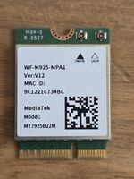 Mediatek MT7925 WiFi7 Tri Band Card WiFi Card 2.4G/5G/6Ghz   Adapter