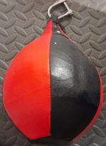 x2 Red & Black Hanging Boxing Speedball Bag Teardrop Shape Punch Training