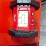 Milwaukee 18V LED Cordless Free Standing Worklight Torch, Red/Black Plastic