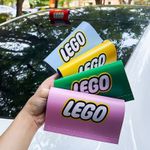 Universal Lego Car tag Label Colorful Decal Creative Accessories Logo Car Decor