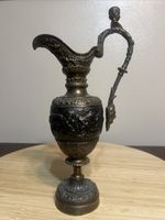 Ewer Jar Pitcher Brass Decorative Ornate Gothic Angels Putti Beautiful Italian H