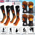 Electric Heated Socks Foot Winter Warmer Sock + Gloves Foot Warmer Hand Warmer