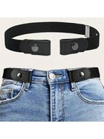 No Bulge Hassle Buckle-Free Elastic Belts Womens Mens Invisible Belt Jeans Dress