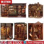 Mini Magic Book Nook Kit DIY Miniature House Kit 3D Wooden Puzzles Craft Gifts