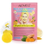 Kojic Acid and Turmeric Cleansing Pads 60 Pads, for Dark Spots Exfoliating