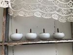 ~Four Antique Victorian Porcelain Small Cabinet/Cupboard Feet~