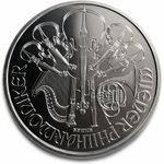 1oz Silver Bullion, 2015 Austrian Philharmonic Coin , Mint Condition