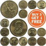 $1 US DOLLAR - PRESIDENTIAL COINS - COMMEMORATIVE DOLLAR - CIRCULATED - USA