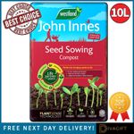 SEED SOWING COMPOST PEAT FREE RETAIN MOISTURE NUTRIENTS 10L WESTLAND JOHN INNES 