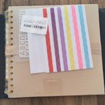 8" x 8" Beige Kraft Scrapbook Album, Spiral Bound Hardcover, Memories Theme