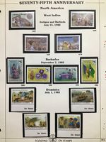 Boy/Girl Scouts Stamps on Pages Make an Offer Pg 8-060