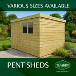 Pent Shed Pressure Treated Tanalised Timber Top Quality Tongue and Groove