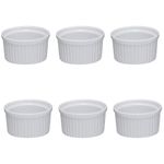White Ceramic Ramekin Dish 9cm Round Oven, Microwave, Freezer & Dishwasher Safe